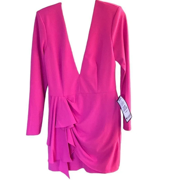 Betsey Adam dress.  Sexy hot pink.  Tags still on - Picture 2 of 3